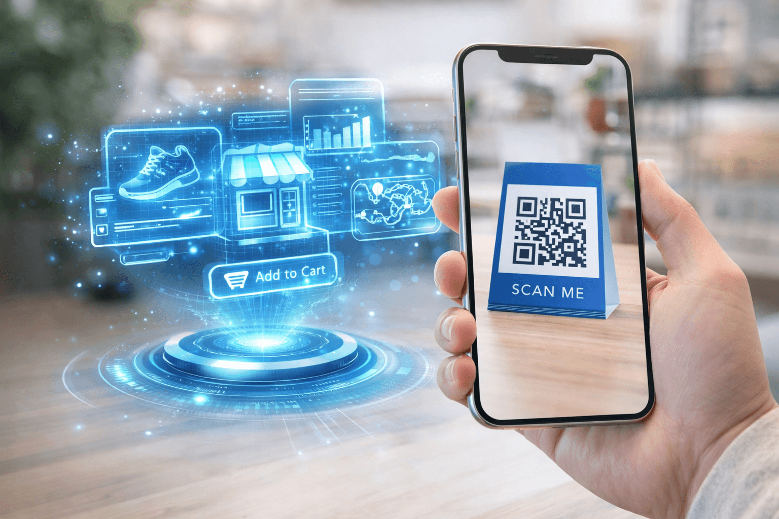 AR integration with QR codes