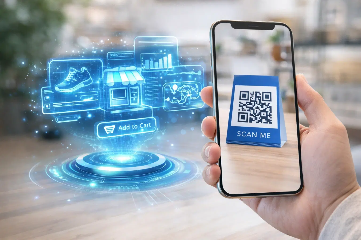 AR integration with QR codes