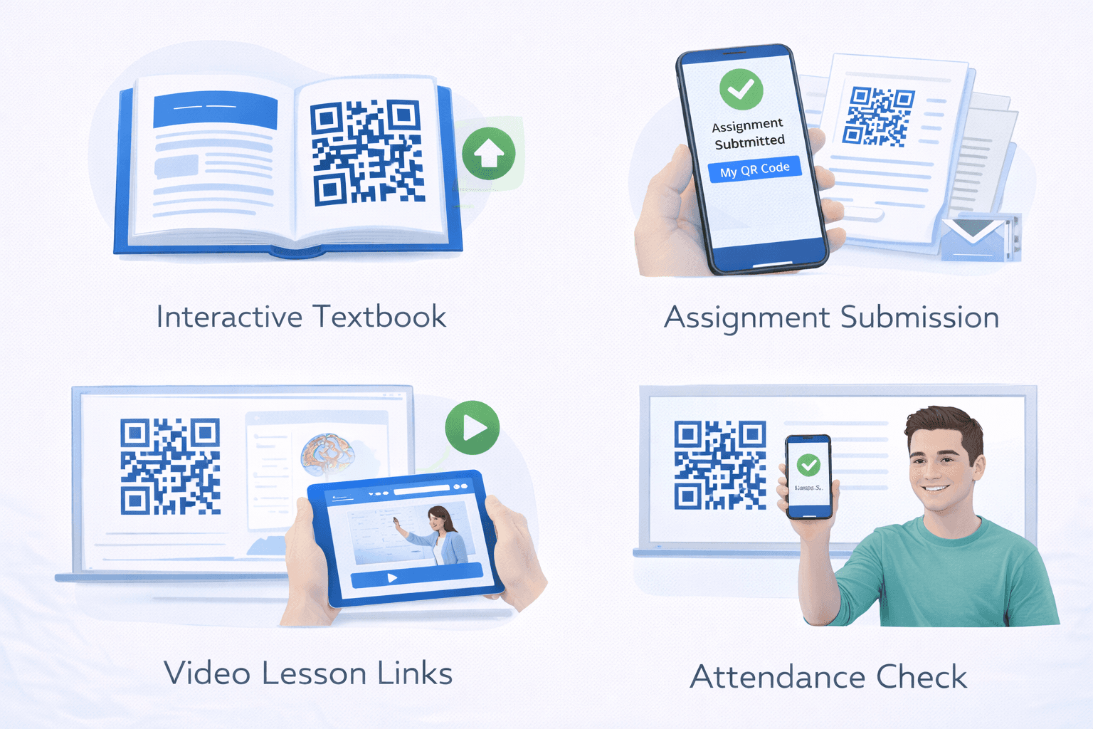 QR codes in classroom learning applications