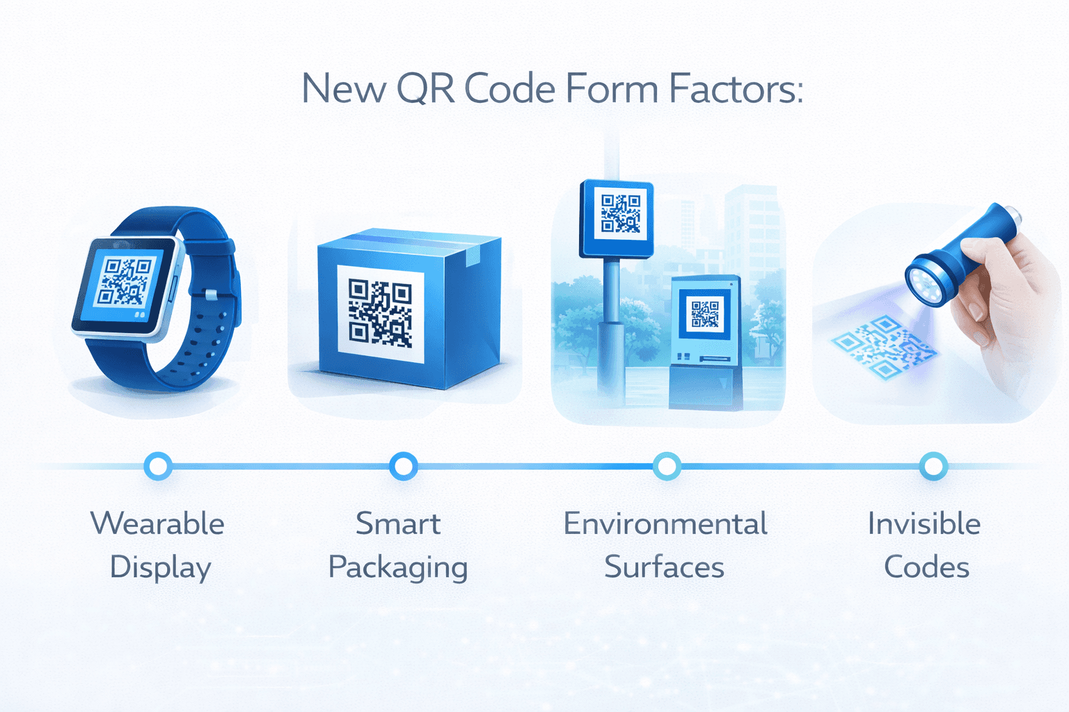 New QR code form factors