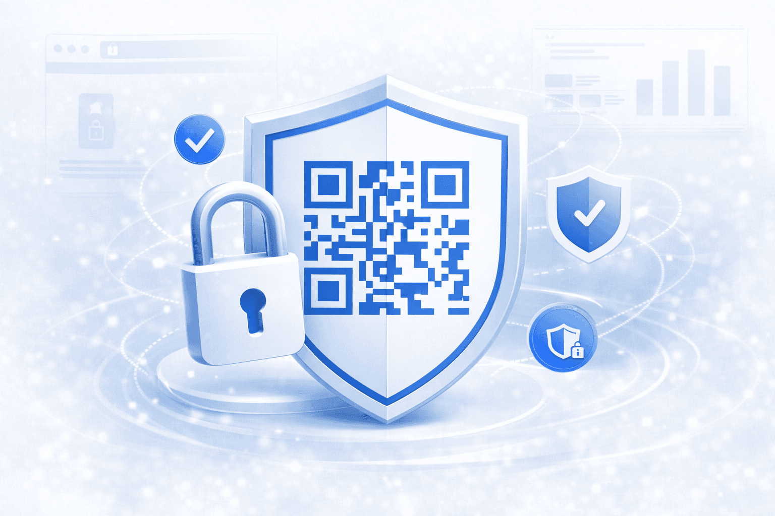 Enterprise-grade security for your QR codes - featuring shield protection, encryption, and 24/7 monitoring